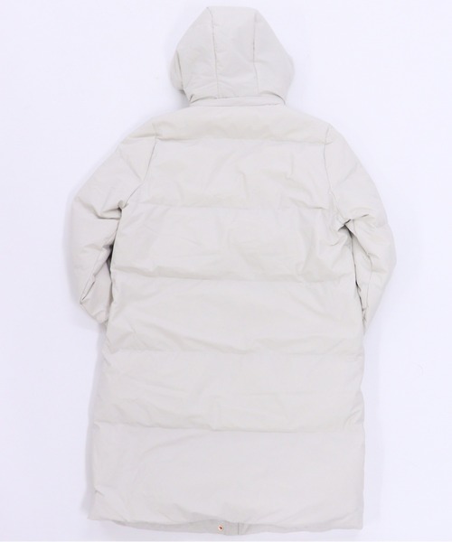 GIORDANO（ジョルダーノ）の「[ GIORDANO ]スタンドフードロングダウンジャケット | 撥水/防風/ダウン80% フェザー20%（ダウンジャケット/コート・レディース・ブラック/グレー・X-LARGE/MEDIUM/LARGE/SMALL）」の4枚目の写真