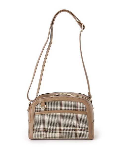 SHOO・LA・RUE(シューラルー)の「◆フロントチェックショルダーバッグ(ショルダーバッグ・レディース・グリーン系その他3/キャメル/ブラウン系2・00)」の3枚目の写真