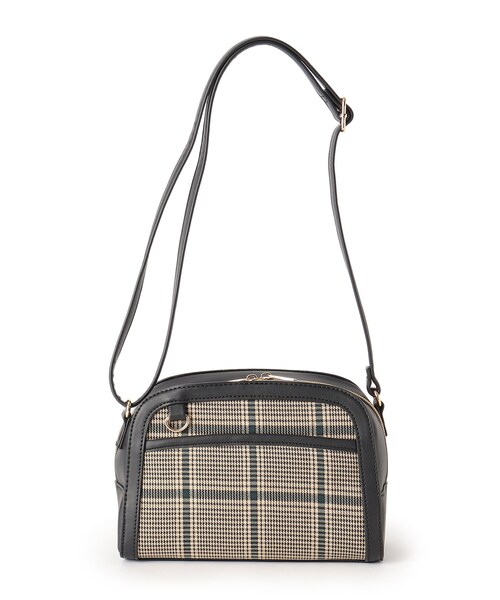 SHOO・LA・RUE(シューラルー)の「◆フロントチェックショルダーバッグ(ショルダーバッグ・レディース・グリーン系その他3/キャメル/ブラウン系2・00)」の2枚目の写真