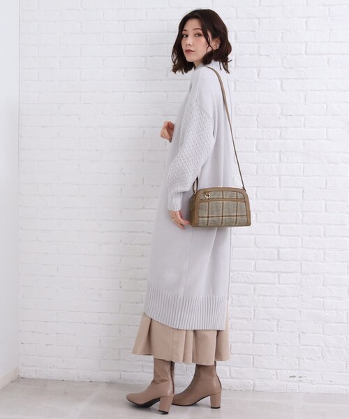 SHOO・LA・RUE(シューラルー)の「◆フロントチェックショルダーバッグ(ショルダーバッグ・レディース・グリーン系その他3/キャメル/ブラウン系2・00)」の5枚目の写真