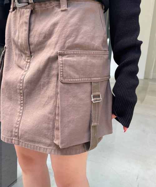 WEGO（ウィゴー）の「WEGO/【一部店限定】デザインポケットカーゴミニスカート（スカート・レディース・ブラック/カーキ/ネイビー/オリーブ・FREE）」の11枚目の写真