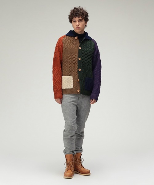 ビームスの百名品】BEAMS PLUS / 3ゲージ マルチパターン アラン