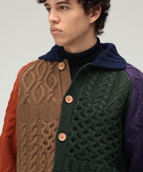 ビームスの百名品】BEAMS PLUS / 3ゲージ マルチパターン アラン