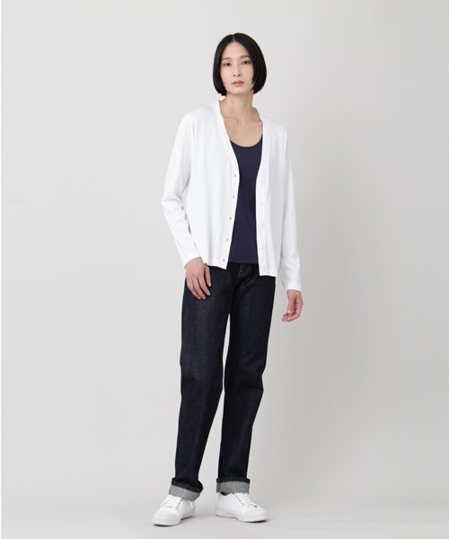 SUNSPEL（サンスペル）の「WOMEN'S Q82 CARDIGAN（カーディガン/ボレロ・レディース・ブラック/ホワイト/ネイビー・2/1）」の4枚目の写真