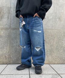WHO'S WHO gallery | 【KOOKY'N/クーキー】クラッシュワイドデニム2(デニムパンツ)