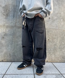 WHO'S WHO gallery | 【KOOKY'N/クーキー】クラッシュワイドデニム2(デニムパンツ)