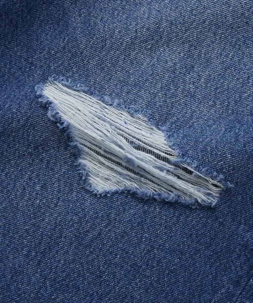 WHO'S WHO gallery（フーズフーギャラリー）の「【KOOKY'N/クーキー】クラッシュワイドデニム2（デニムパンツ・メンズ・インディゴブルー/ブラック・FREE）」の16枚目の写真