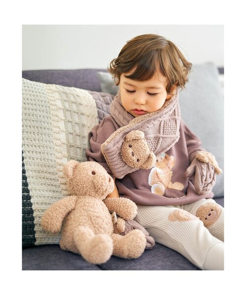 apres les cours（アプレレクール）の「tiny bear モチーフマフラー（マフラー・キッズ・アイボリー/ベージュ・95/120）」の9枚目の写真