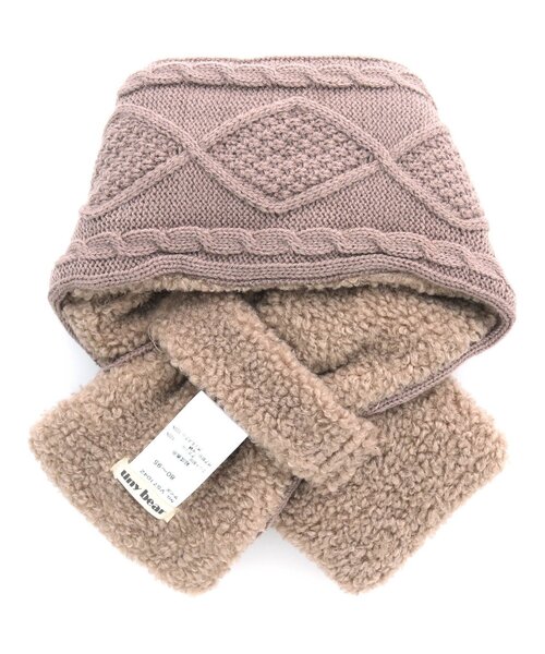 apres les cours（アプレレクール）の「tiny bear モチーフマフラー（マフラー・キッズ・アイボリー/ベージュ・95/120）」の10枚目の写真