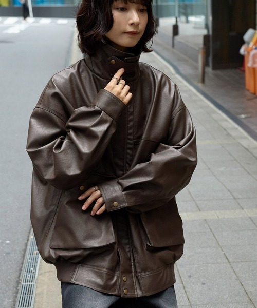 セール】オーバーサイズヴィンテージライクブルゾン（ブルゾン）｜MONO