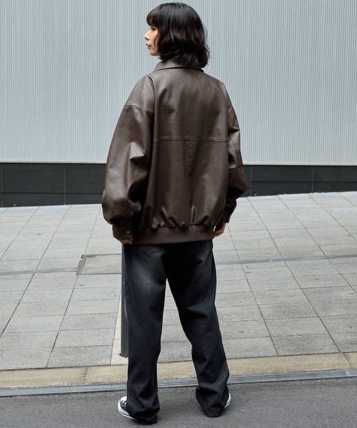 セール】オーバーサイズヴィンテージライクブルゾン（ブルゾン