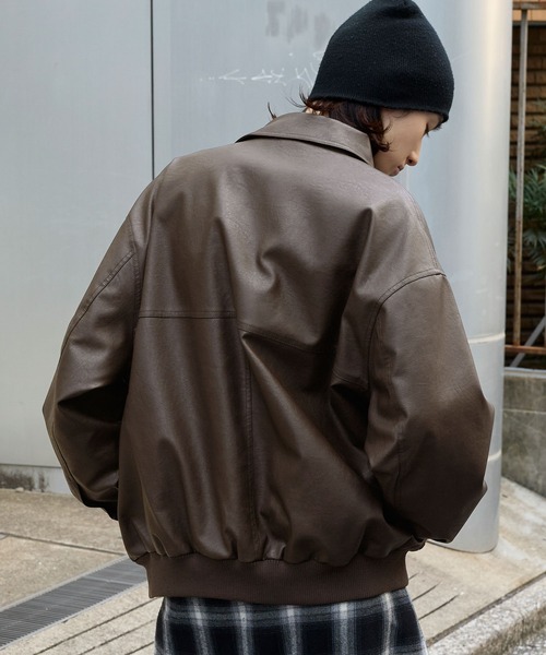 セール】オーバーサイズヴィンテージライクブルゾン（ブルゾン