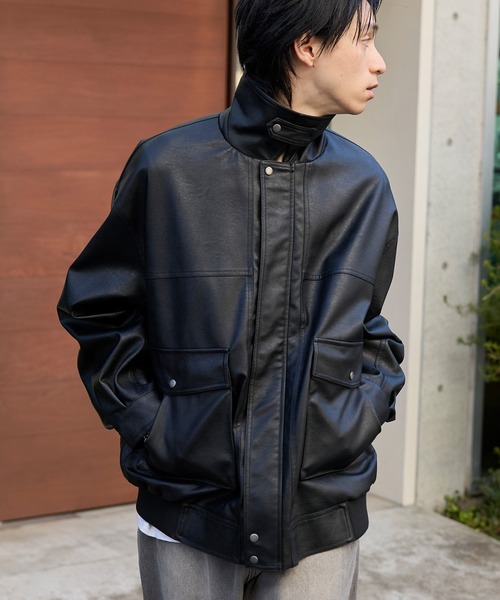 オーバーサイズヴィンテージライクブルゾン MONO-MART│MONO-MART