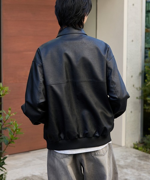 オーバーサイズヴィンテージライクブルゾン MONO-MART│MONO-MART