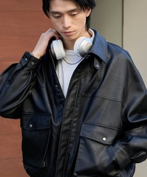 MONO-MART（モノマート）の「オーバーサイズヴィンテージライクブルゾン（ブルゾン）」