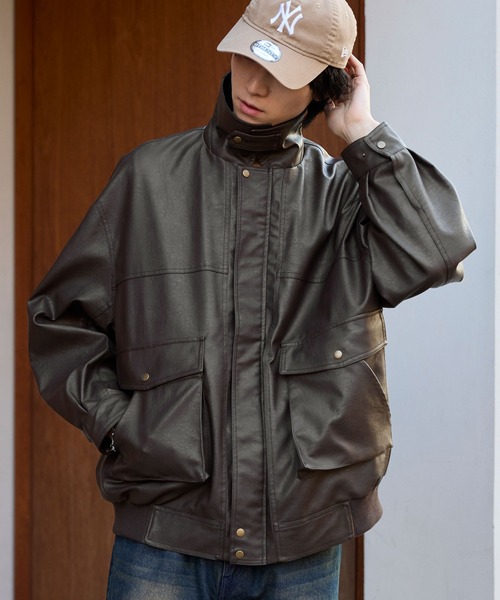 セール】オーバーサイズヴィンテージライクブルゾン（ブルゾン）｜MONO