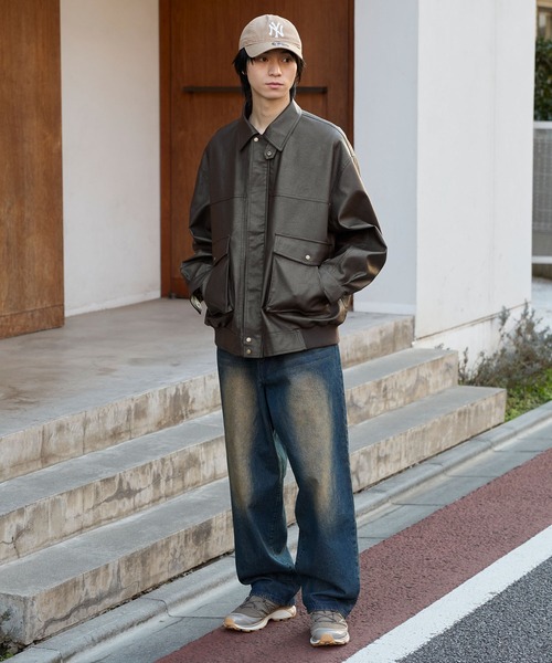 セール】オーバーサイズヴィンテージライクブルゾン（ブルゾン）｜MONO