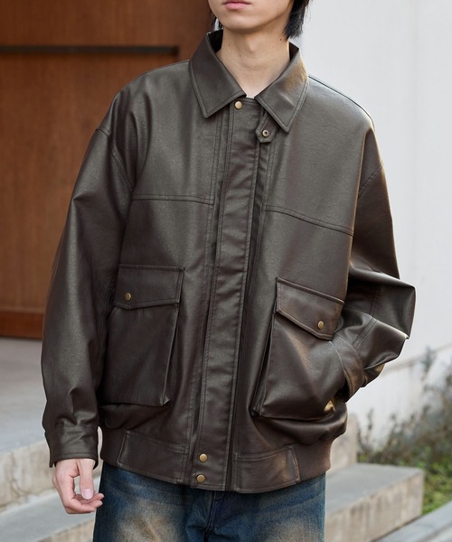 セール】オーバーサイズヴィンテージライクブルゾン（ブルゾン）｜MONO