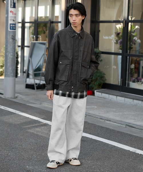 オーバーサイズヴィンテージライクブルゾン MONO-MART│MONO-MART