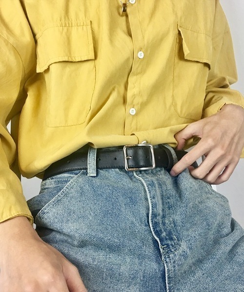 B.R.U(ブル)の「スクエアバックルベルト(110cm)(ベルト・メンズ・ブラック/その他1・FREE)」の9枚目の写真