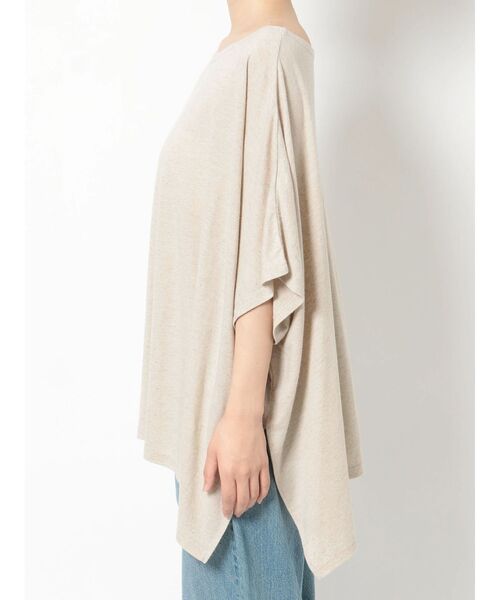 Ungrid(アングリッド)の「リネン混ルーズトップス(Tシャツ/カットソー・レディース・チャコールグレー/ベージュ/オレンジ・FREE)」の6枚目の写真