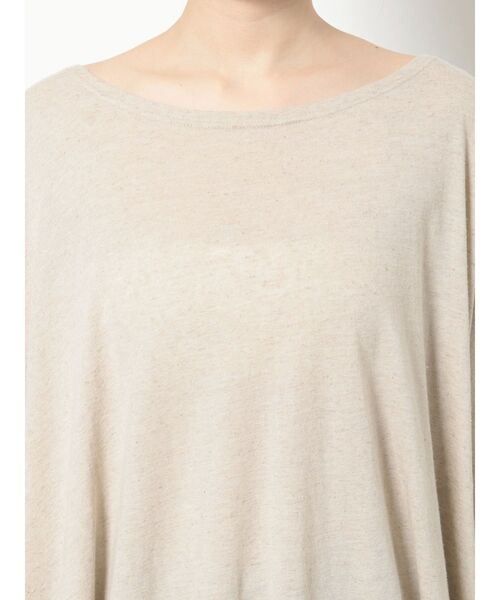 Ungrid(アングリッド)の「リネン混ルーズトップス(Tシャツ/カットソー・レディース・チャコールグレー/ベージュ/オレンジ・FREE)」の18枚目の写真