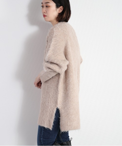 cepo（セポ）の「ふわふわシャギーロングニット（ニット/セーター・レディース・ピンク/ミント・M）」の15枚目の写真