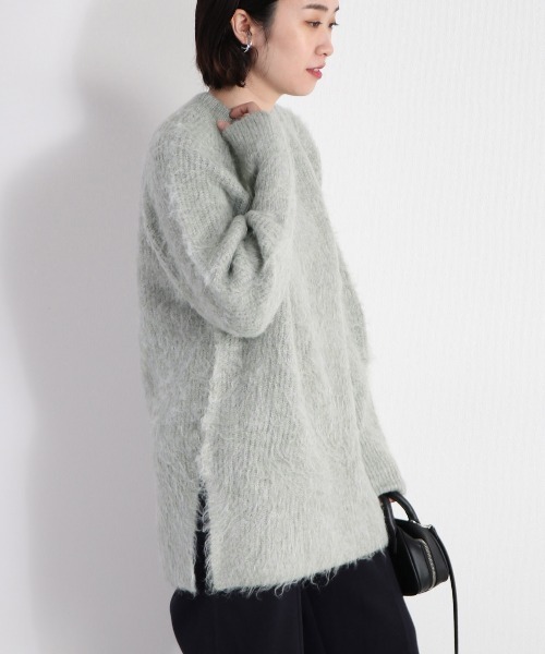 cepo（セポ）の「ふわふわシャギーロングニット（ニット/セーター・レディース・ピンク/ミント・M）」の8枚目の写真