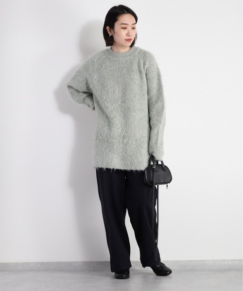 cepo（セポ）の「ふわふわシャギーロングニット（ニット/セーター・レディース・ピンク/ミント・M）」の19枚目の写真