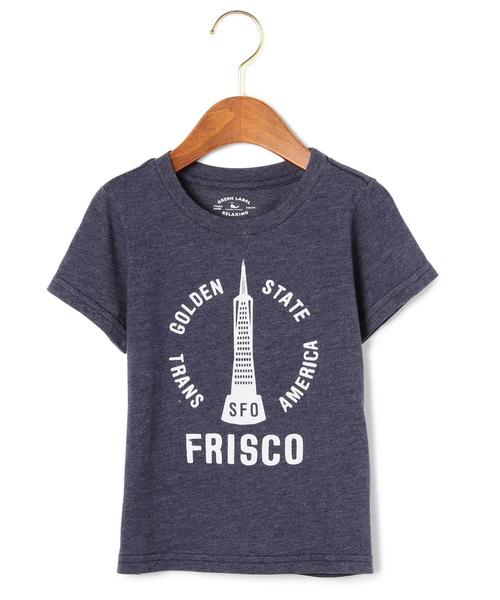 green label relaxing（グリーンレーベルリラクシング）の「【KIDS】USA フリスコTシャツtvl208（Tシャツ/カットソー・キッズ・オフホワイト/ネイビー・135/105/125/115/95）」の2枚目の写真