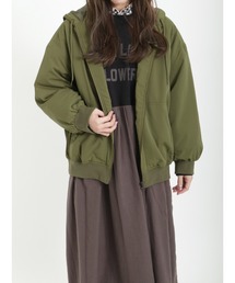 Samansa Mos2 | 中綿フードブルゾン(ブルゾン)