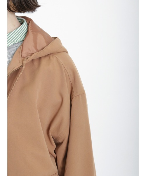 Samansa Mos2（サマンサ モスモス）の「中綿フードブルゾン（ブルゾン・レディース・カーキ/キャメル/ベージュ/ネイビー・ﾌﾘ-）」の11枚目の写真