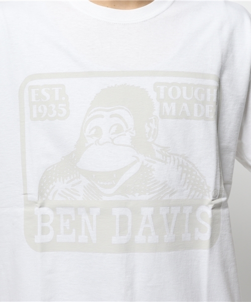 BEN DAVIS BLACKOUT COLLECTION（ベンデイビスブラックアウトコレクション）の「BEN DAVIS BLACKOUT COLLECTION LOGO TEE（Tシャツ/カットソー・メンズ・ホワイト/ブラック/カーキ・MEDIUM/SMALL/LARGE）」の9枚目の写真