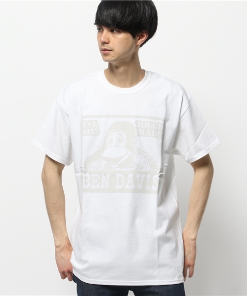 BEN DAVIS BLACKOUT COLLECTION（ベンデイビスブラックアウトコレクション）の「BEN DAVIS BLACKOUT COLLECTION LOGO TEE（Tシャツ/カットソー・メンズ・ホワイト/ブラック/カーキ・MEDIUM/SMALL/LARGE）」の12枚目の写真