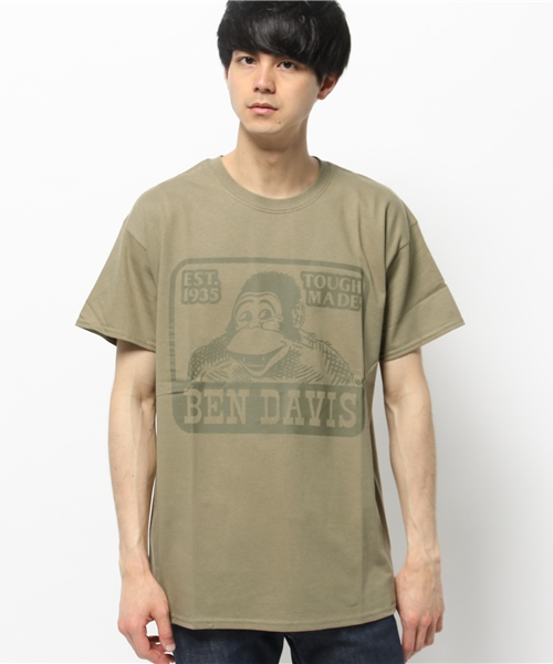 BEN DAVIS BLACKOUT COLLECTION（ベンデイビスブラックアウトコレクション）の「BEN DAVIS BLACKOUT COLLECTION LOGO TEE（Tシャツ/カットソー・メンズ・ホワイト/ブラック/カーキ・MEDIUM/SMALL/LARGE）」の14枚目の写真