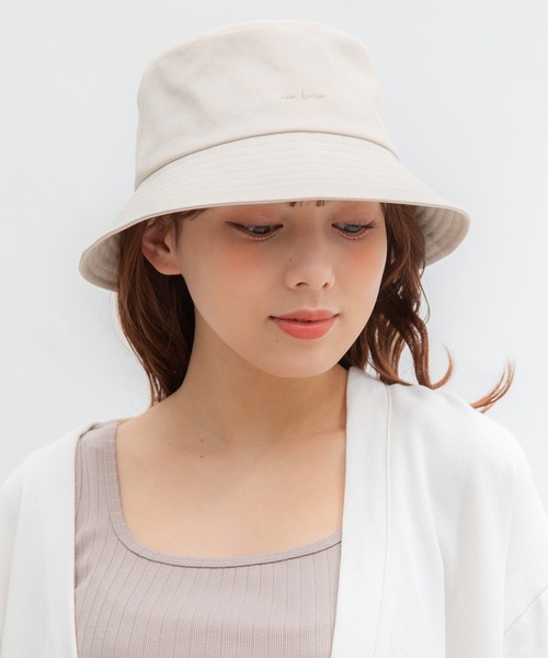 Honeys（ハニーズ）の「ロゴ入りバケットハット（ハット・レディース・ブラック系その他/ブラック/ホワイト/ベージュ・FREE）」の4枚目の写真