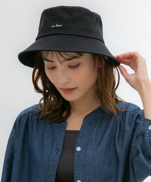 Honeys（ハニーズ）の「ロゴ入りバケットハット（ハット・レディース・ブラック系その他/ブラック/ホワイト/ベージュ・FREE）」の2枚目の写真