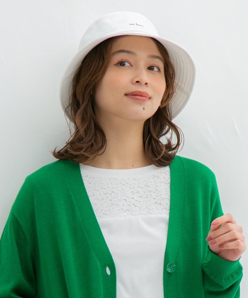 Honeys（ハニーズ）の「ロゴ入りバケットハット（ハット・レディース・ブラック系その他/ブラック/ホワイト/ベージュ・FREE）」の6枚目の写真