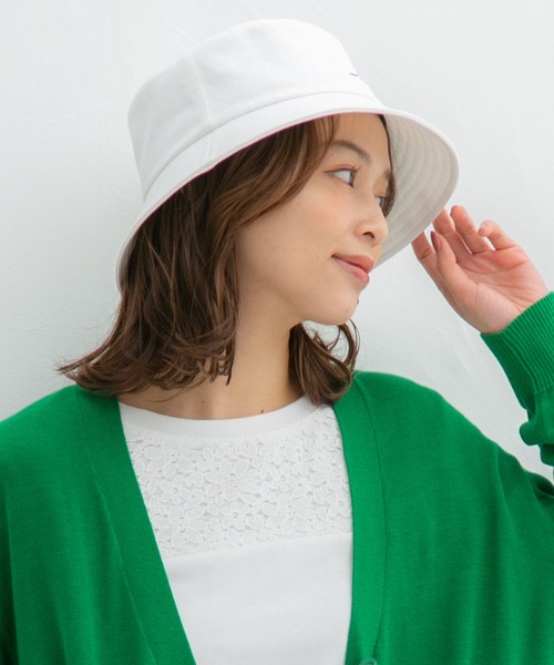 Honeys（ハニーズ）の「ロゴ入りバケットハット（ハット・レディース・ブラック系その他/ブラック/ホワイト/ベージュ・FREE）」の7枚目の写真