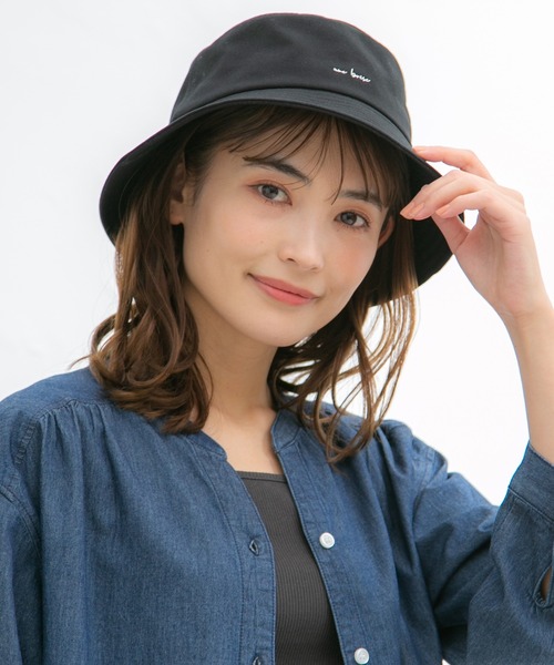 Honeys（ハニーズ）の「ロゴ入りバケットハット（ハット・レディース・ブラック系その他/ブラック/ホワイト/ベージュ・FREE）」の9枚目の写真