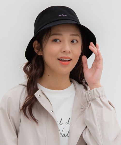 Honeys（ハニーズ）の「ロゴ入りバケットハット（ハット・レディース・ブラック系その他/ブラック/ホワイト/ベージュ・FREE）」の12枚目の写真