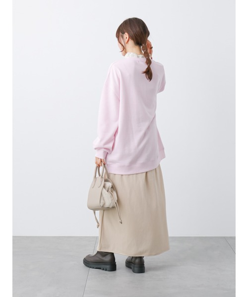 ehka sopo（エヘカソポ）の「ドッグプリントスウェット（スウェット・レディース・グレー/オフホワイト/ピンク・ﾌﾘ-）」の16枚目の写真