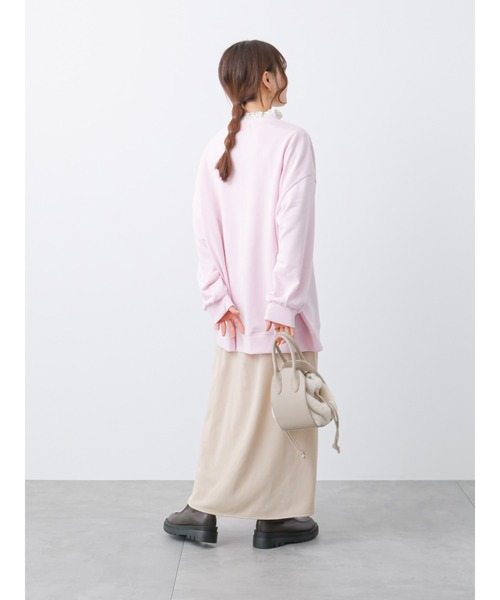 ehka sopo（エヘカソポ）の「ドッグプリントスウェット（スウェット・レディース・グレー/オフホワイト/ピンク・ﾌﾘ-）」の17枚目の写真