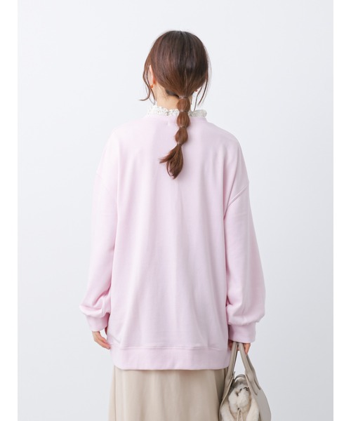 ehka sopo（エヘカソポ）の「ドッグプリントスウェット（スウェット・レディース・グレー/オフホワイト/ピンク・ﾌﾘ-）」の20枚目の写真