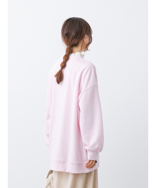 ehka sopo（エヘカソポ）の「ドッグプリントスウェット（スウェット・レディース・グレー/オフホワイト/ピンク・ﾌﾘ-）」の21枚目の写真