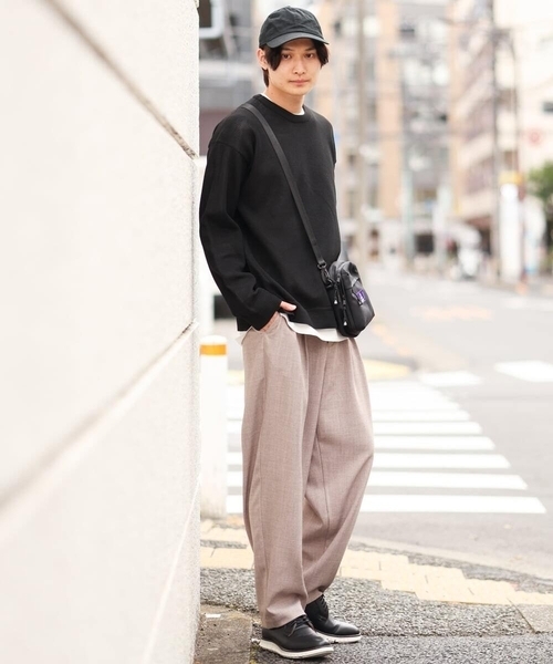 a.v.v（アーヴェヴェ）の「ワンサイズイージーパンツ(セットアップ可）（その他パンツ・メンズ・モカ/グレー・53）」の12枚目の写真