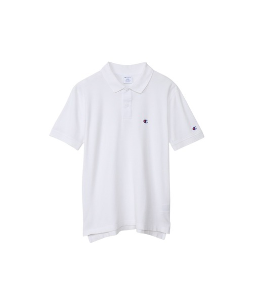 Champion(チャンピオン)の「【Champion/チャンピオン】メンズ ベーシック ショートスリーブポロシャツ(ポロシャツ・メンズ・ホワイト/グレー/ブラック/ネイビー/モスグリーン・MEDIUM/LARGE/X-LARGE)」の2枚目の写真