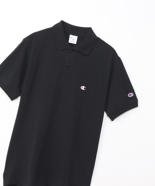 Champion(チャンピオン)の「【Champion/チャンピオン】メンズ ベーシック ショートスリーブポロシャツ(ポロシャツ・メンズ・ホワイト/グレー/ブラック/ネイビー/モスグリーン・MEDIUM/LARGE/X-LARGE)」の13枚目の写真