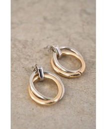 AZUL by moussy | MULTICOLOURED METAL EARRINGS/マルチカラーメタルピアス(ピアス（両耳用）)