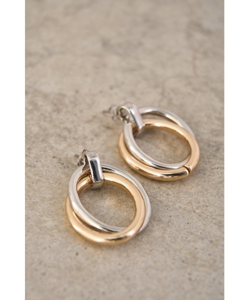 AZUL by moussy(アズールバイマウジー)の「MULTICOLOURED METAL EARRINGS/マルチカラーメタルピアス(ピアス(両耳用)・レディース・マルチ・FREE)」の1枚目の写真